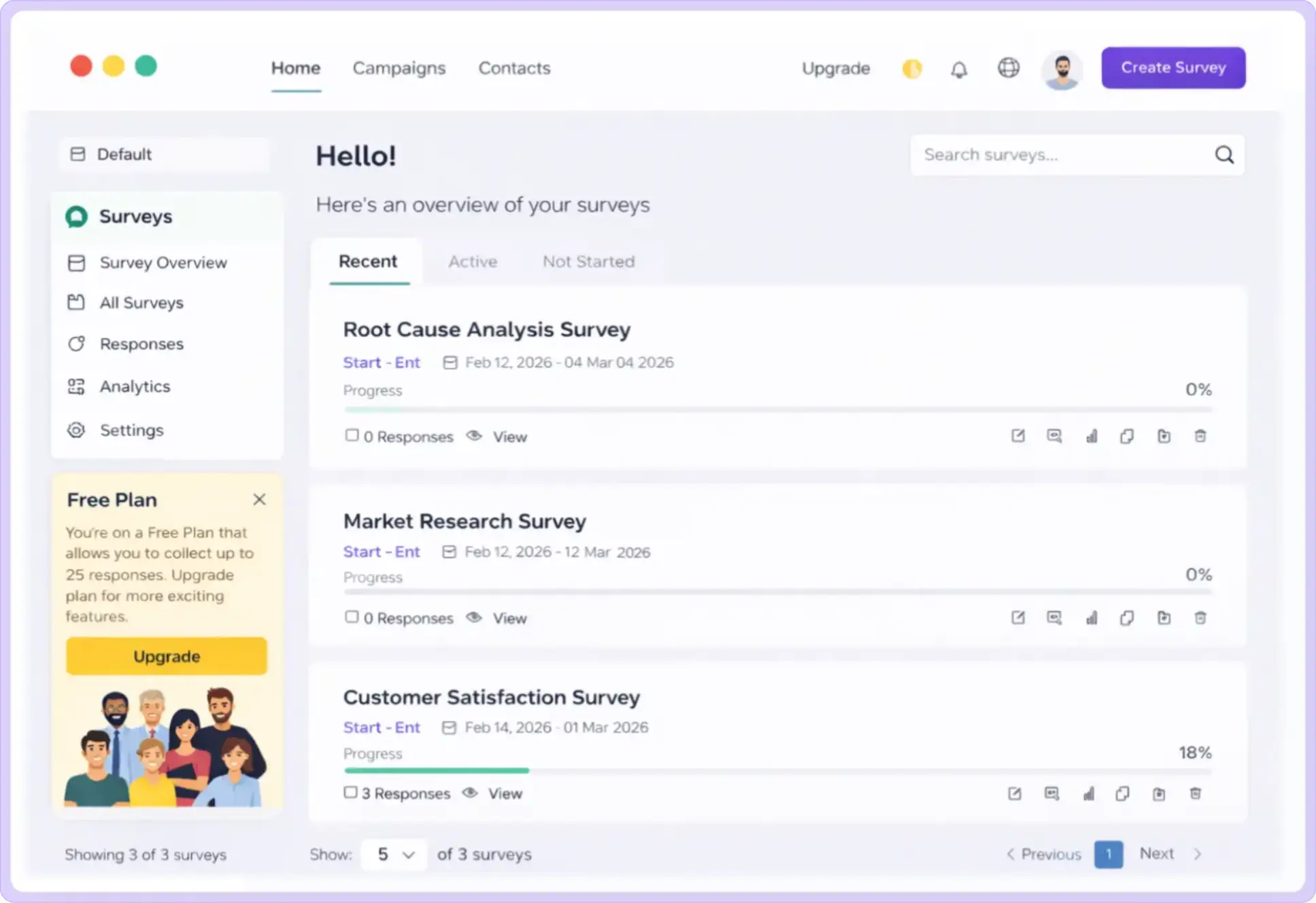 online enquête maken tool — voorbeeld Enquete.com