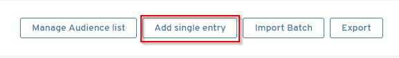 add single contact