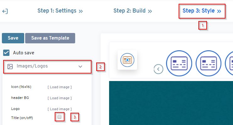 Hide survey title