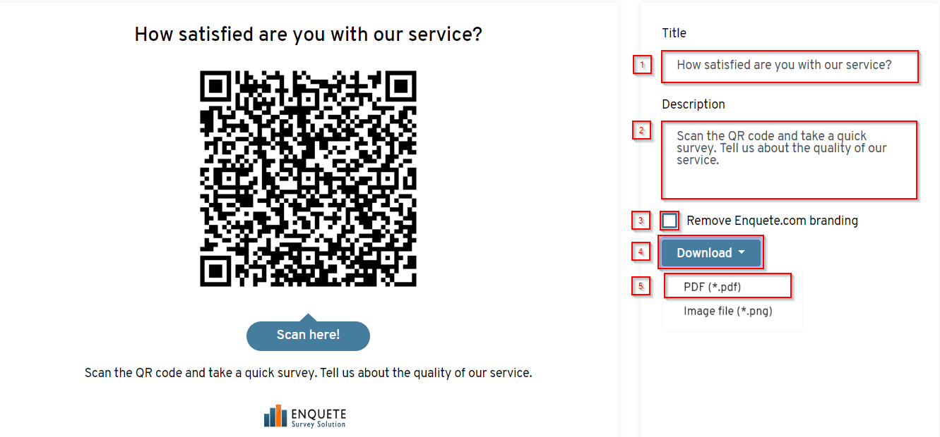 QR code distribution