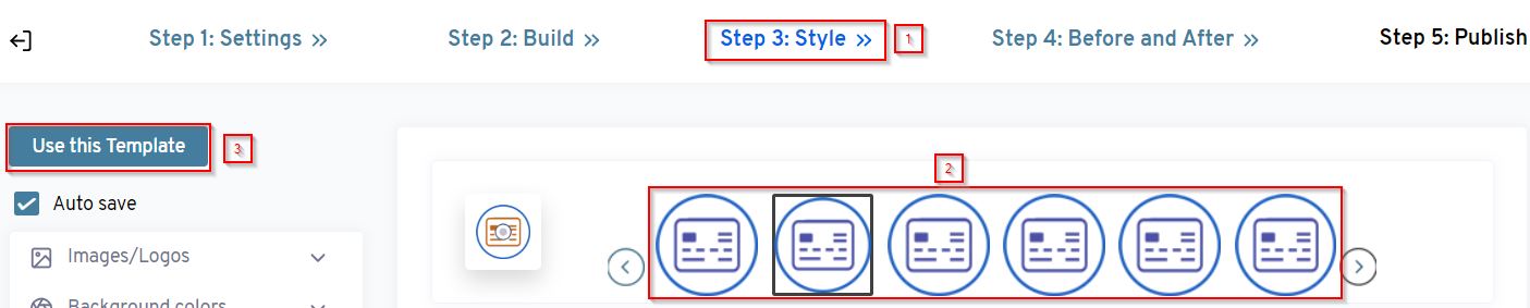 Use survey theme templates