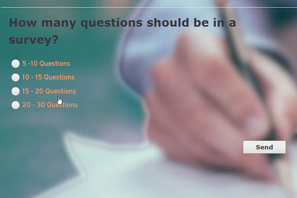 Number of questions in a survey